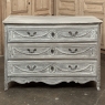 18th Century Country French Louis XVI Period Whitewashed Commode