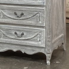 18th Century Country French Louis XVI Period Whitewashed Commode