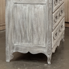 18th Century Country French Louis XVI Period Whitewashed Commode