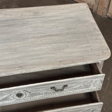 18th Century Country French Louis XVI Period Whitewashed Commode
