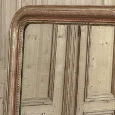 19th Century French Louis Philippe Period Giltwood Mantel Mirror