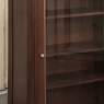 Antique Directoire Style Mahogany Petite Vitrine with Carrara Marble