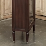 Antique Directoire Style Mahogany Petite Vitrine with Carrara Marble