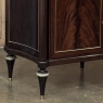 Grand Antique French Directoire Style Marble Top Mahogany Buffet