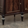 Grand Antique French Directoire Style Marble Top Mahogany Buffet