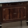 Grand Antique French Directoire Style Marble Top Mahogany Buffet