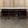 Grand Antique French Directoire Style Marble Top Mahogany Buffet