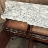 Grand Antique French Directoire Style Marble Top Mahogany Buffet