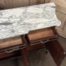 Grand Antique French Directoire Style Marble Top Mahogany Buffet