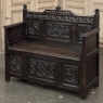 19th Century French Gothic Hall Bench