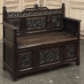 19th Century French Gothic Hall Bench