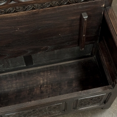 19th Century French Gothic Hall Bench