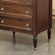 Antique French Louis XVI Semainier ~ Tall Chest of Drawers with Carrara Marble