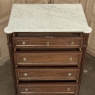 Antique French Louis XVI Semainier ~ Tall Chest of Drawers with Carrara Marble
