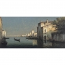 Antique Framed Oil Painting on Canvas of Venice by Mauretti