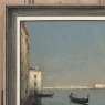 Antique Framed Oil Painting on Canvas of Venice by Mauretti