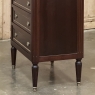 Antique Louis XVI Mahogany Chiffoniere-Petite Commode with Carrara Marble