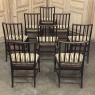 Set of Eight 18th Century Neoclassical Dining Chairs includes 2 Armchairs