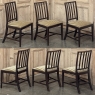 Set of Eight 18th Century Neoclassical Dining Chairs includes 2 Armchairs