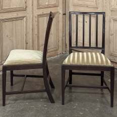 Set of Eight 18th Century Neoclassical Dining Chairs includes 2 Armchairs