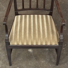 Set of Eight 18th Century Neoclassical Dining Chairs includes 2 Armchairs