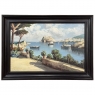 Antique Framed Oil Painting on Panel of Capri by Carlo Ciappa (1890 - 1970)