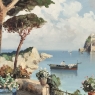 Antique Framed Oil Painting on Panel of Capri by Carlo Ciappa (1890 - 1970)