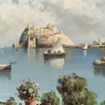 Antique Framed Oil Painting on Panel of Capri by Carlo Ciappa (1890 - 1970)