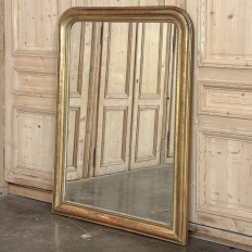 19th Century French Louis Philippe Period Giltwood Mirror