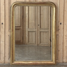 19th Century French Louis Philippe Period Giltwood Mirror