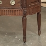 Antique French Louis XVI Demilune Commode with Onyx Top
