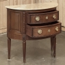 Antique French Louis XVI Demilune Commode with Onyx Top