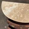 Antique French Louis XVI Demilune Commode with Onyx Top