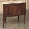 Antique French Louis XVI Demilune Commode with Onyx Top