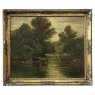 19th Century Framed Oil Painting on Canvas signed Casteleyn