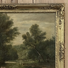 19th Century Framed Oil Painting on Canvas signed Casteleyn
