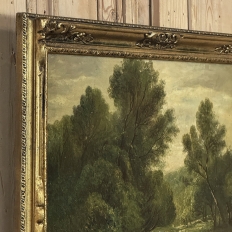 19th Century Framed Oil Painting on Canvas signed Casteleyn