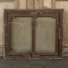 19th Century Framed Oil Painting on Canvas signed Casteleyn