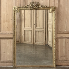 19th Century French Louis XVI Gilded Mantel Mirror