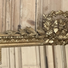 19th Century French Louis XVI Gilded Mantel Mirror