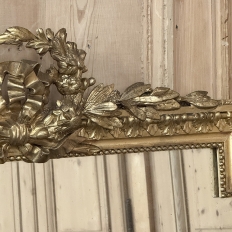 19th Century French Louis XVI Gilded Mantel Mirror