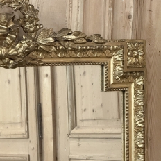 19th Century French Louis XVI Gilded Mantel Mirror
