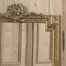 19th Century French Louis XVI Gilded Mantel Mirror