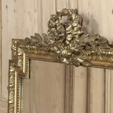 19th Century French Louis XVI Gilded Mantel Mirror