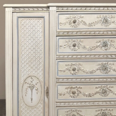 19th Century French Louis XVI Grand Painted Dresser ~ Commode ~ Wardrobe