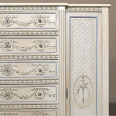 19th Century French Louis XVI Grand Painted Dresser ~ Commode ~ Wardrobe