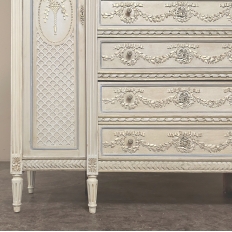 19th Century French Louis XVI Grand Painted Dresser ~ Commode ~ Wardrobe