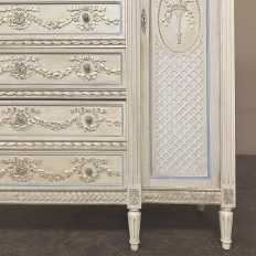 19th Century French Louis XVI Grand Painted Dresser ~ Commode ~ Wardrobe