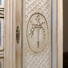 19th Century French Louis XVI Grand Painted Dresser ~ Commode ~ Wardrobe