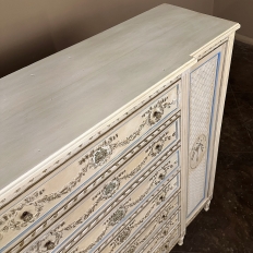 19th Century French Louis XVI Grand Painted Dresser ~ Commode ~ Wardrobe